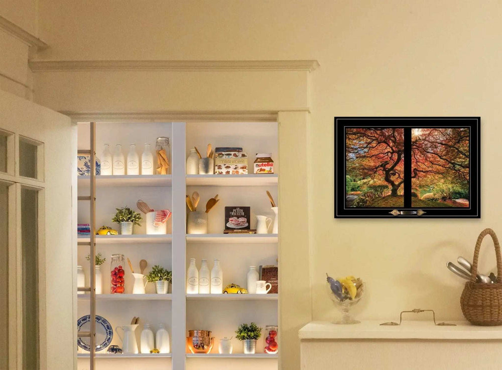 First Colors of Fall I 4 Black Framed Print Wall Art - Homeroots - Flyclothing LLC
