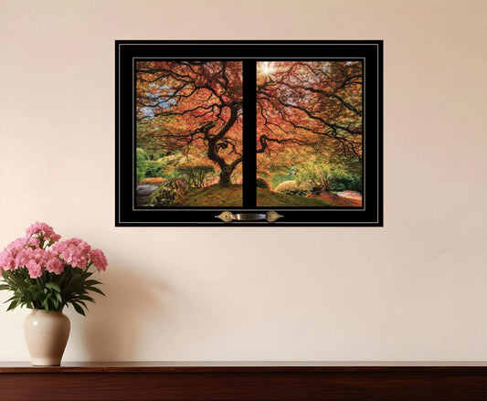 First Colors of Fall I 4 Black Framed Print Wall Art - Homeroots - Flyclothing LLC