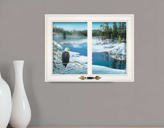 The Lookout 3 White Framed Print Wall Art - Homeroots - Flyclothing LLC