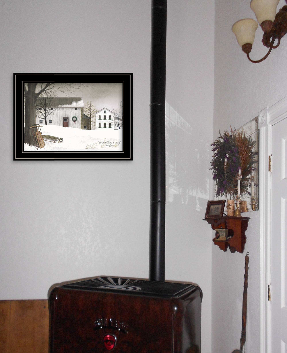 Christmas Time is coming 2 Black Framed Print Wall Art - Homeroots - Flyclothing LLC