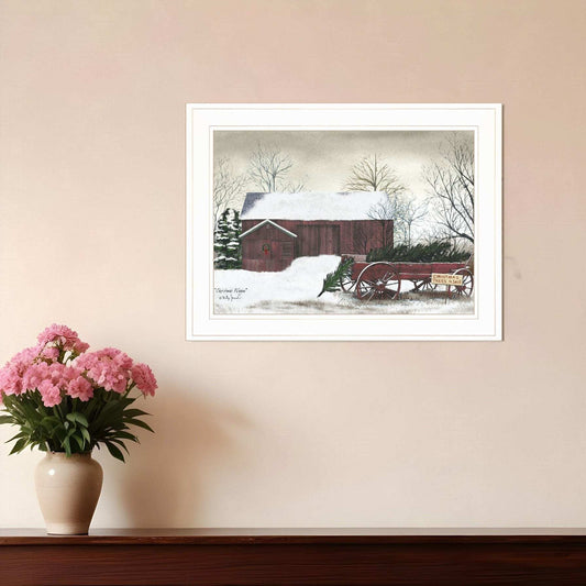 Christmas Wagon 1 White Framed Print Wall Art - Homeroots - Flyclothing LLC