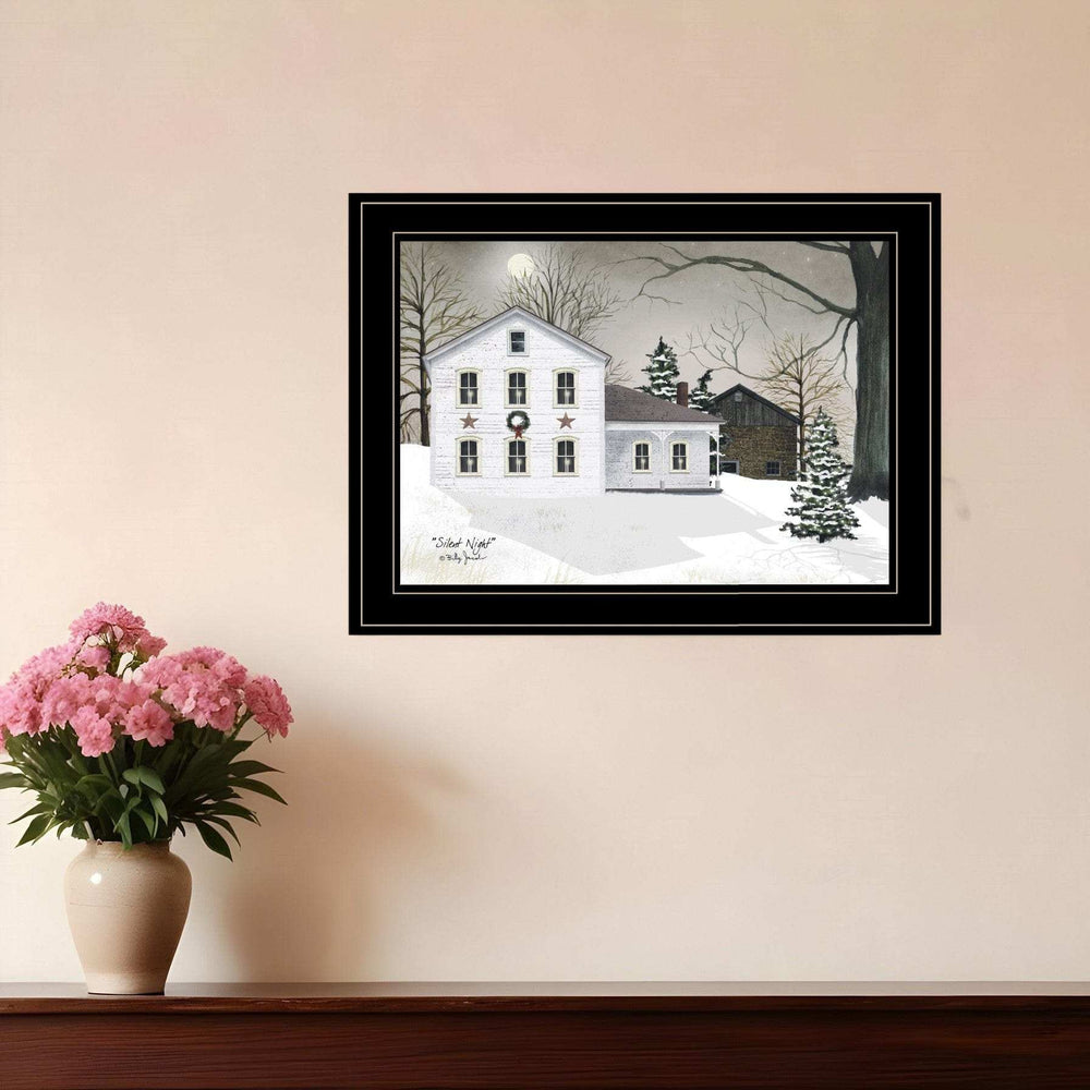 Silent Night 1 Black Framed Print Wall Art - Homeroots - Flyclothing LLC