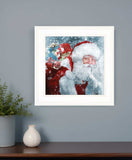Santa with Presents 1 White Framed Print Wall Art - Homeroots - Flyclothing LLC