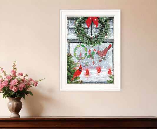 Christmas Peace 1 White Framed Print Wall Art - Homeroots - Flyclothing LLC