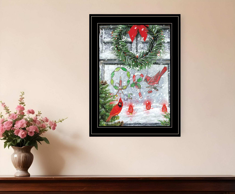 Christmas Peace 2 Black Framed Print Wall Art - Homeroots - Flyclothing LLC