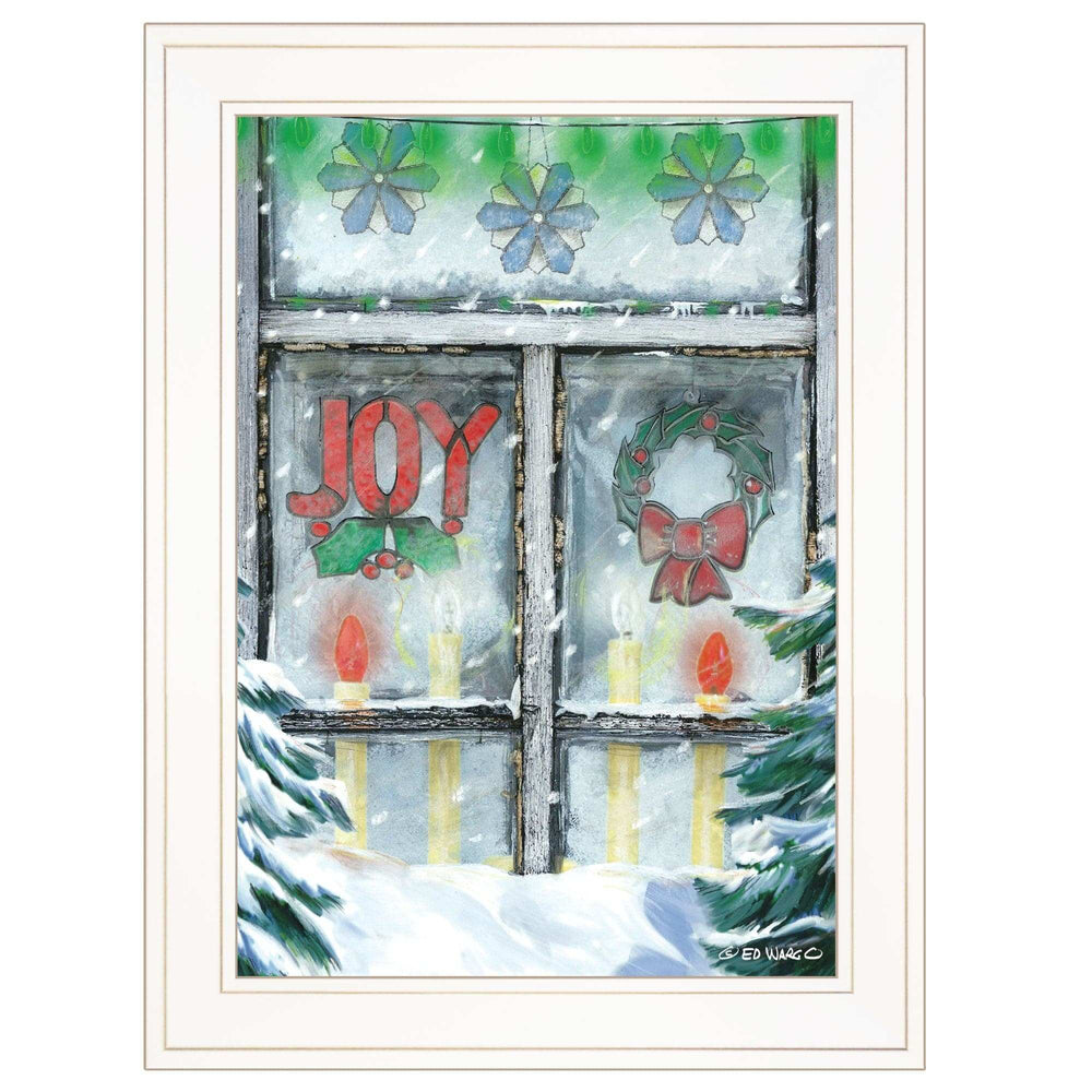 Christmas Joy 1 White Framed Print Wall Art - Homeroots - Flyclothing LLC