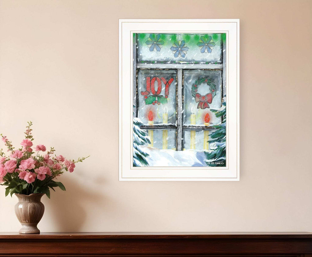 Christmas Joy 1 White Framed Print Wall Art - Homeroots - Flyclothing LLC