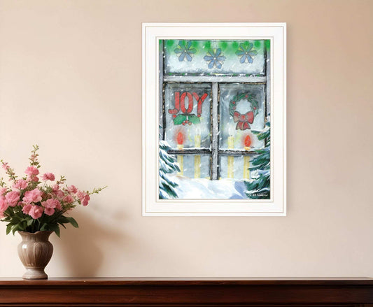 Christmas Joy 1 White Framed Print Wall Art - Homeroots - Flyclothing LLC