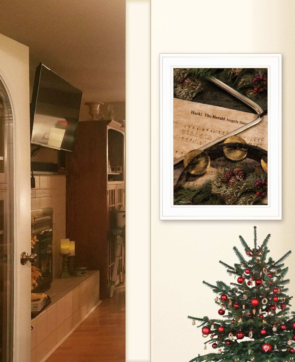 The Angels Sing 1 White Framed Print Wall Art - Homeroots - Flyclothing LLC