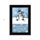 Trendy Snowman 3 Black Framed Print Wall Art - Homeroots - Flyclothing LLC
