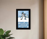 Trendy Snowman 3 Black Framed Print Wall Art - Homeroots - Flyclothing LLC