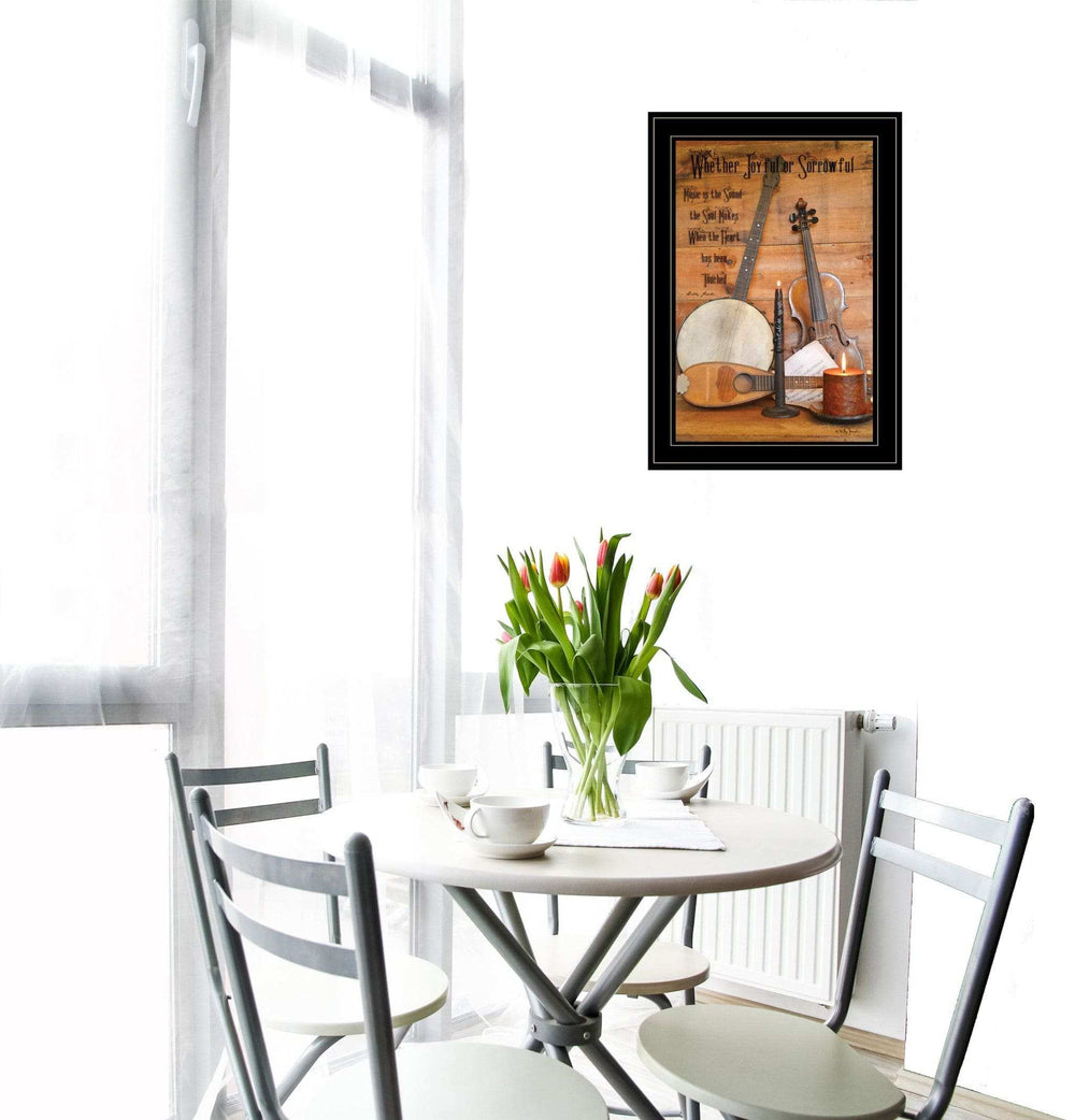 Music 10 Black Framed Print Wall Art - Homeroots - Flyclothing LLC