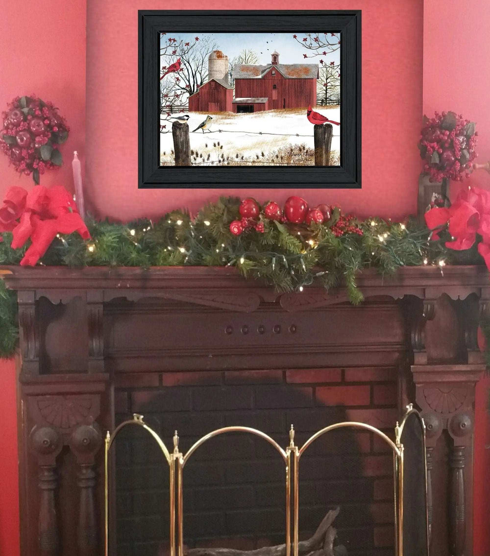 Winter Friends 4 Black Framed Print Wall Art - Homeroots - Flyclothing LLC