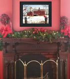 Winter Friends 4 Black Framed Print Wall Art - Homeroots - Flyclothing LLC