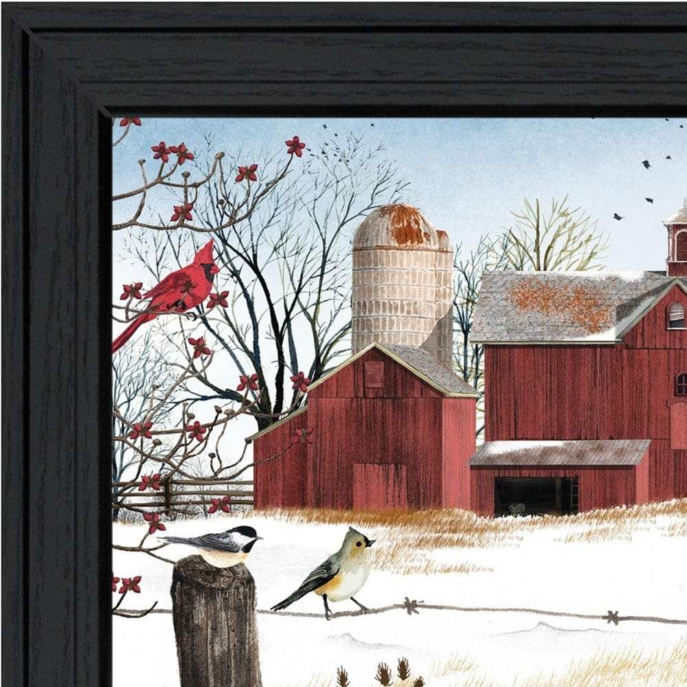 Winter Friends 4 Black Framed Print Wall Art - Homeroots - Flyclothing LLC