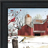 Winter Friends 4 Black Framed Print Wall Art - Homeroots - Flyclothing LLC