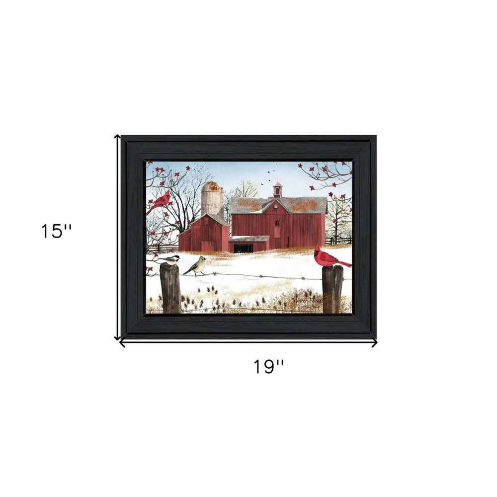 Winter Friends 4 Black Framed Print Wall Art - Homeroots - Flyclothing LLC
