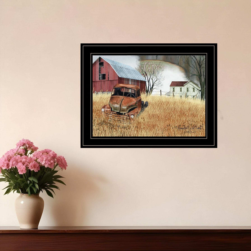 Granddads Old Truck 3 Black Framed Print Wall Art - Homeroots - Flyclothing LLC