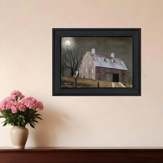 Midnight Moon 4 Black Framed Print Wall Art - Homeroots - Flyclothing LLC