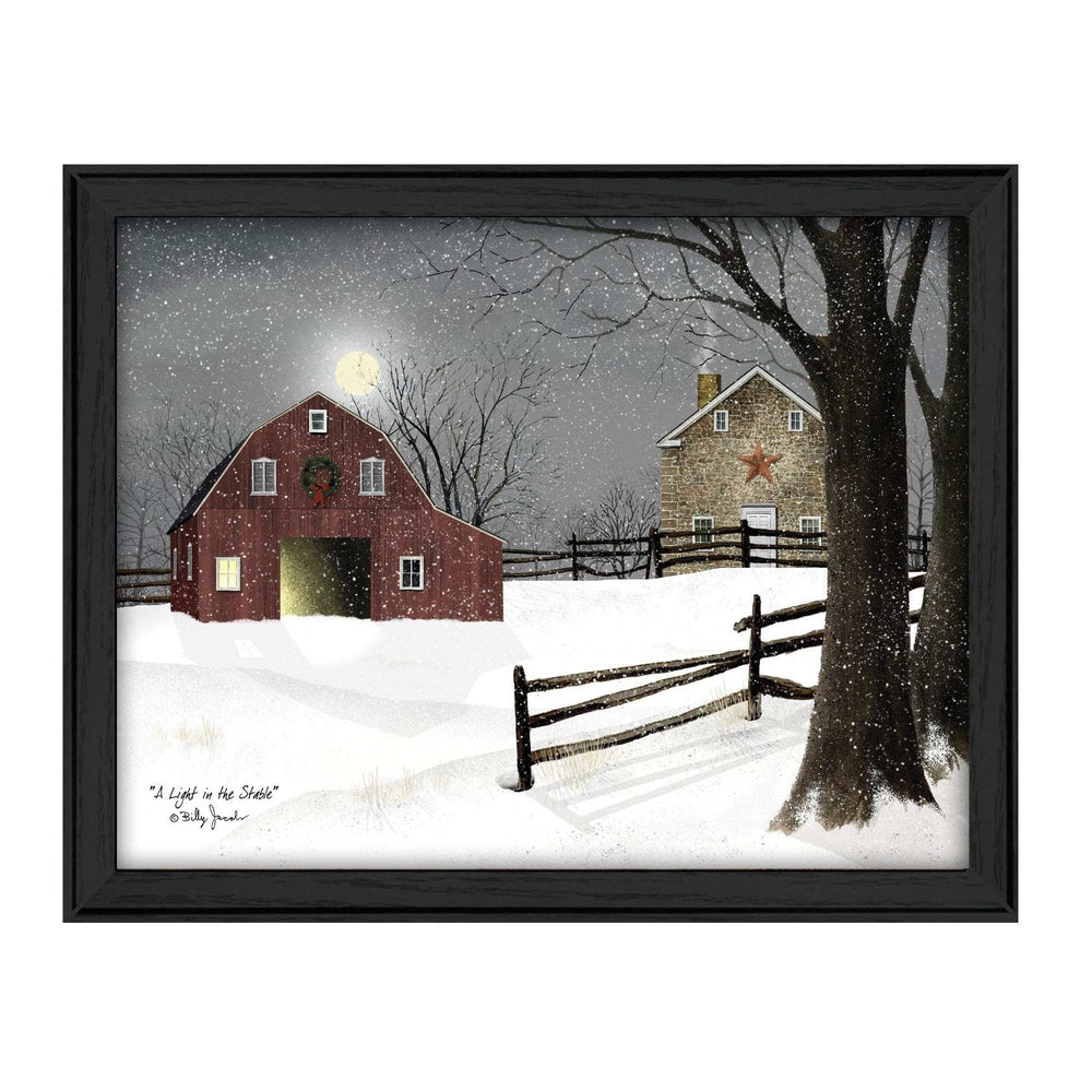 Light in the Stable 6 Black Framed Print Wall Art - Homeroots - Flyclothing LLC