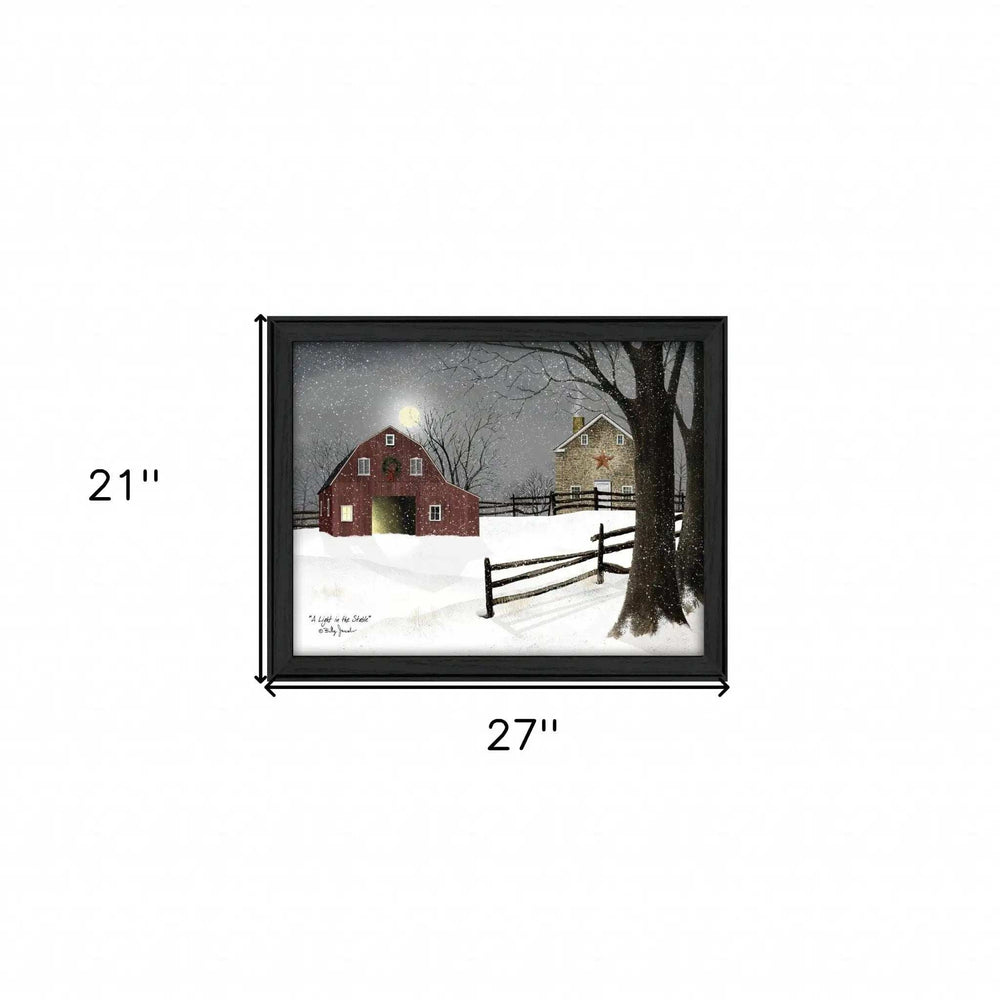 Light in the Stable 6 Black Framed Print Wall Art - Homeroots - Flyclothing LLC