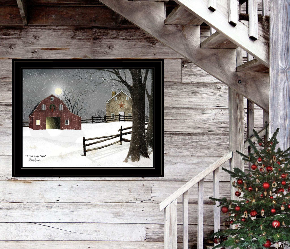 Light in the Stable 7 Black Framed Print Wall Art - Homeroots - Flyclothing LLC