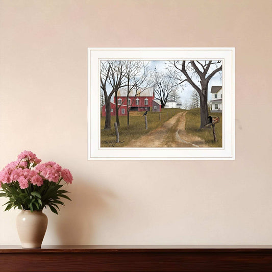 The Old Dirt Road 2 White Framed Print Wall Art - Homeroots - Flyclothing LLC