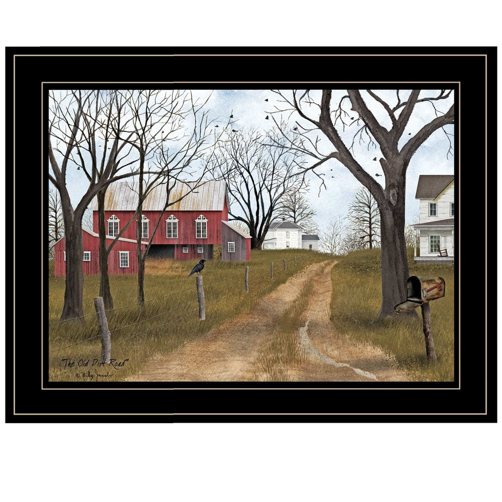 The Old Dirt Road 3 Black Framed Print Wall Art - Homeroots - Flyclothing LLC