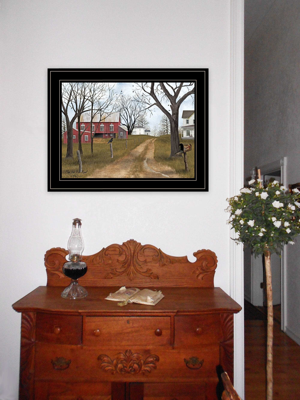The Old Dirt Road 3 Black Framed Print Wall Art - Homeroots - Flyclothing LLC