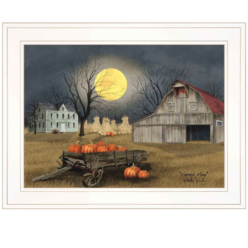 Harvest Moon 5 White Framed Print Kitchen Wall Art - Homeroots - Flyclothing LLC