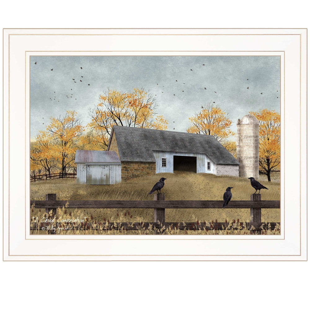 A Casual Conversation 3 White Framed Print Wall Art - Homeroots - Flyclothing LLC