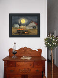 Spooky Harvest Moon 3 Black Framed Print Kitchen Wall Art - Homeroots - Flyclothing LLC