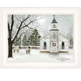 I Heard the Bells on Christmas 1 White Framed Print Wall Art - Homeroots - Flyclothing LLC