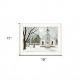 I Heard the Bells on Christmas 1 White Framed Print Wall Art - Homeroots - Flyclothing LLC