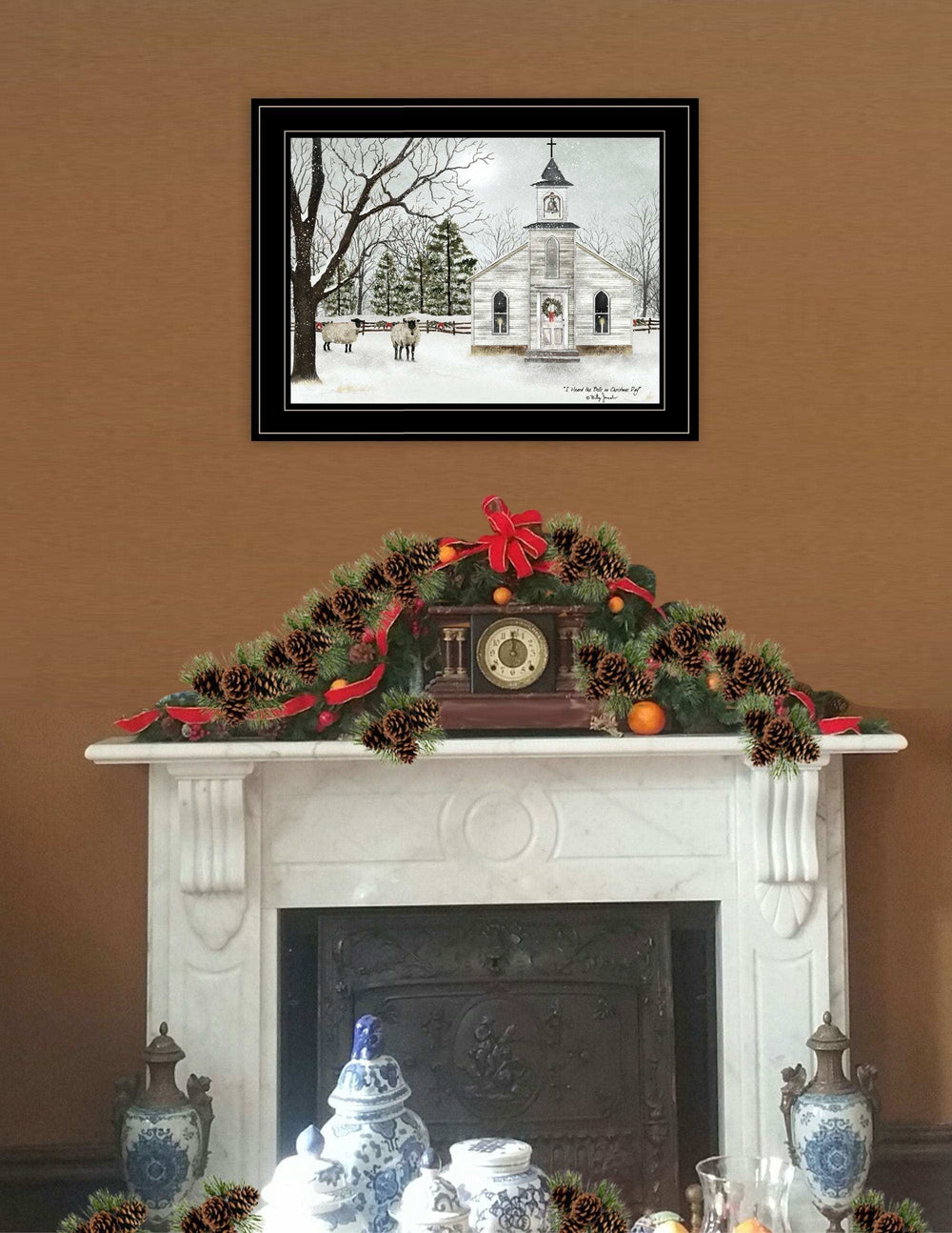 I Heard the Bells on Christmas 3 Black Framed Print Wall Art - Homeroots - Flyclothing LLC