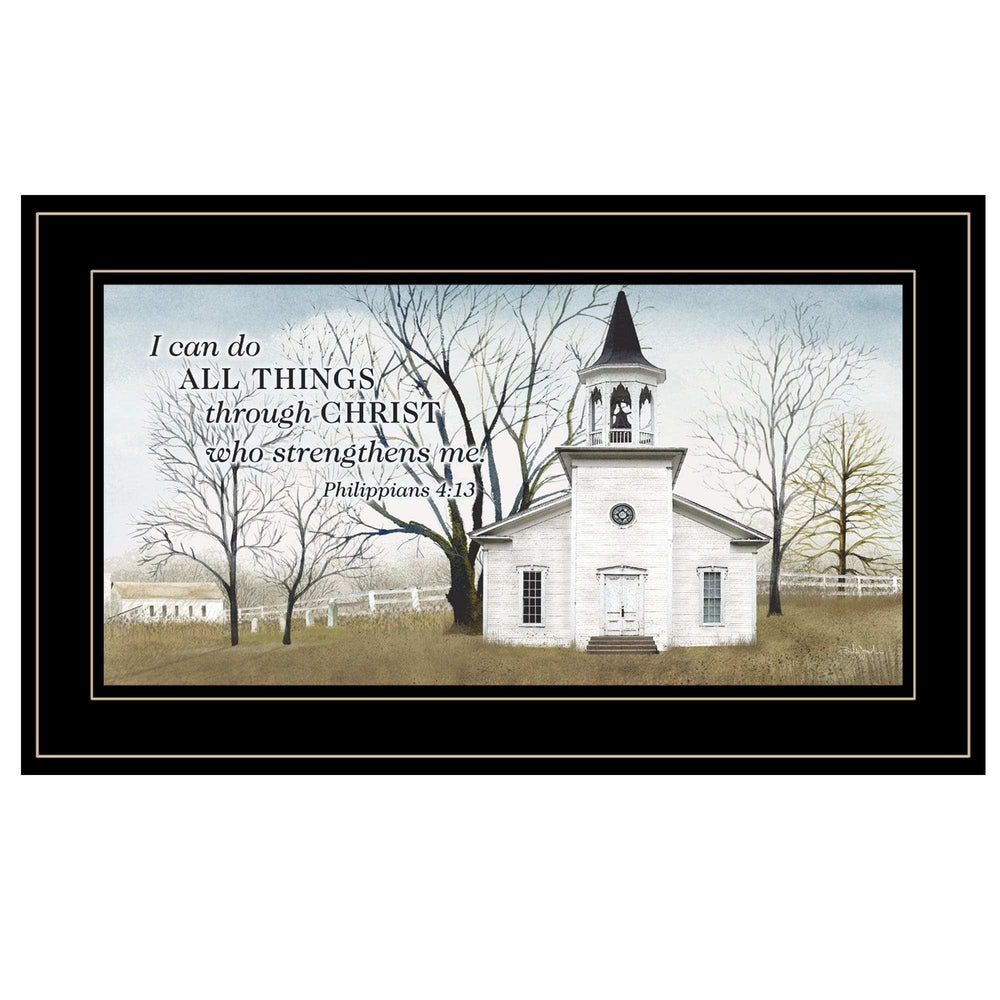 I Can Do All Things 4 Black Framed Print Wall Art - Homeroots - Flyclothing LLC