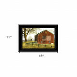 Flag Barn 3 Black Framed Print Wall Art - Homeroots - Flyclothing LLC