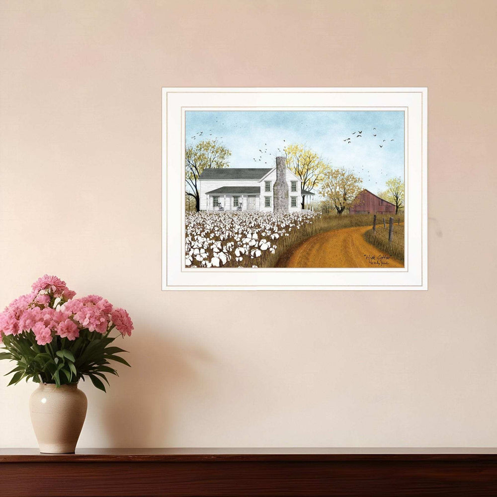 High Cotton 1 White Framed Print Wall Art - Homeroots - Flyclothing LLC