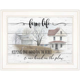 Farm Life 5 White Framed Print Wall Art - Homeroots - Flyclothing LLC