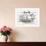 Farm Life 5 White Framed Print Wall Art - Homeroots - Flyclothing LLC