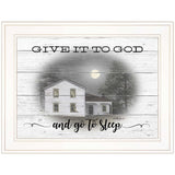 Give It To God White Framed Print Wall Art - Homeroots - Flyclothing LLC