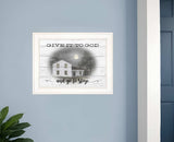 Give It To God White Framed Print Wall Art - Homeroots - Flyclothing LLC