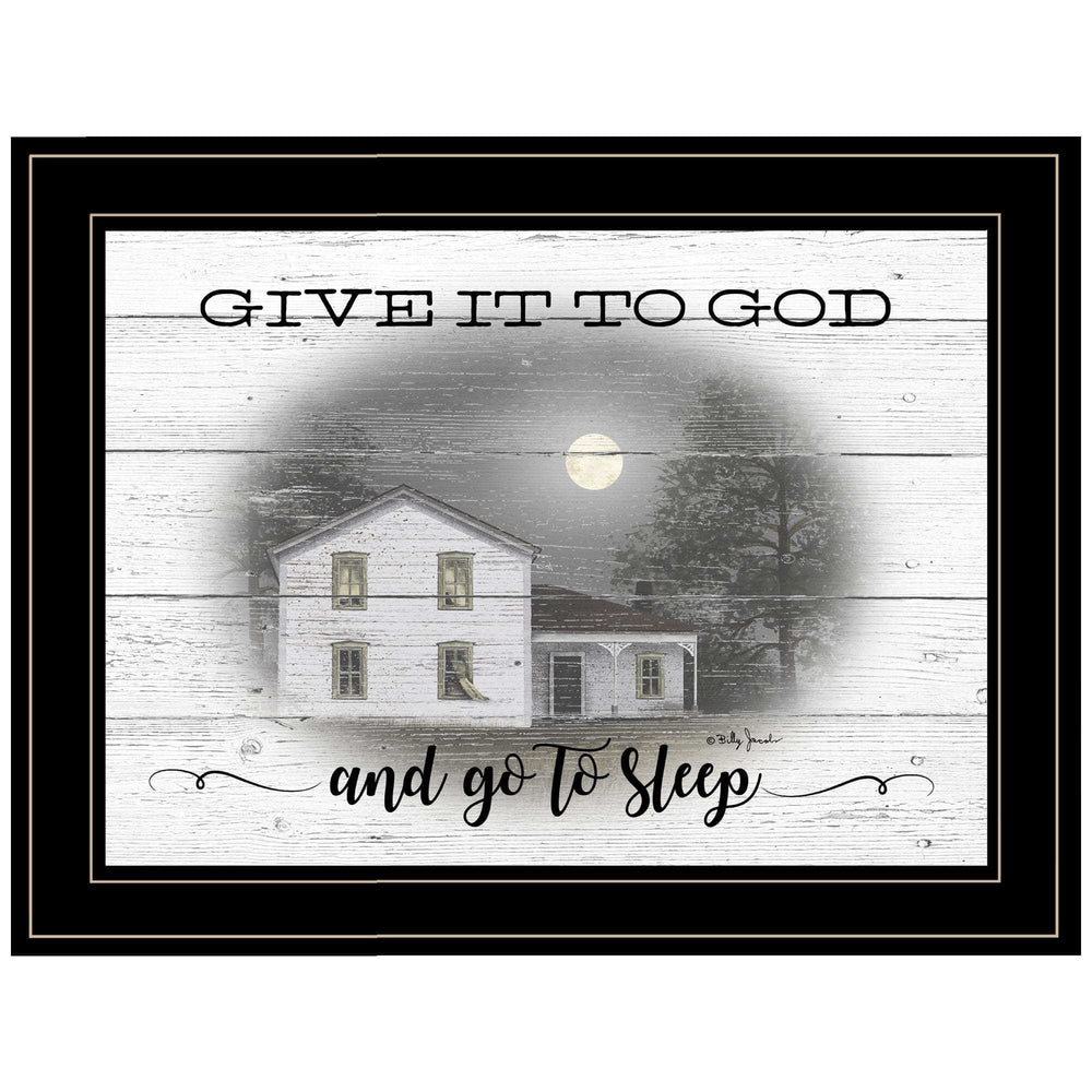 Give It To God Black Framed Print Wall Art - Homeroots - Flyclothing LLC