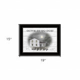 Give It To God Black Framed Print Wall Art - Homeroots - Flyclothing LLC