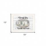 Humble and Kind 1 White Framed Print Wall Art - Homeroots - Flyclothing LLC