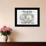 Humble and Kind 2 Black Framed Print Wall Art - Homeroots - Flyclothing LLC