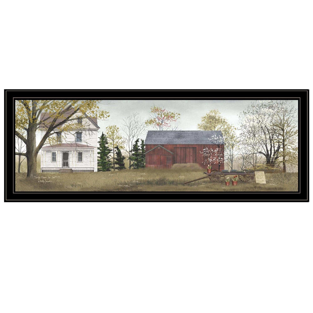 Spring Flowers for Sale 7 Black Framed Print Wall Art - Homeroots - Flyclothing LLC