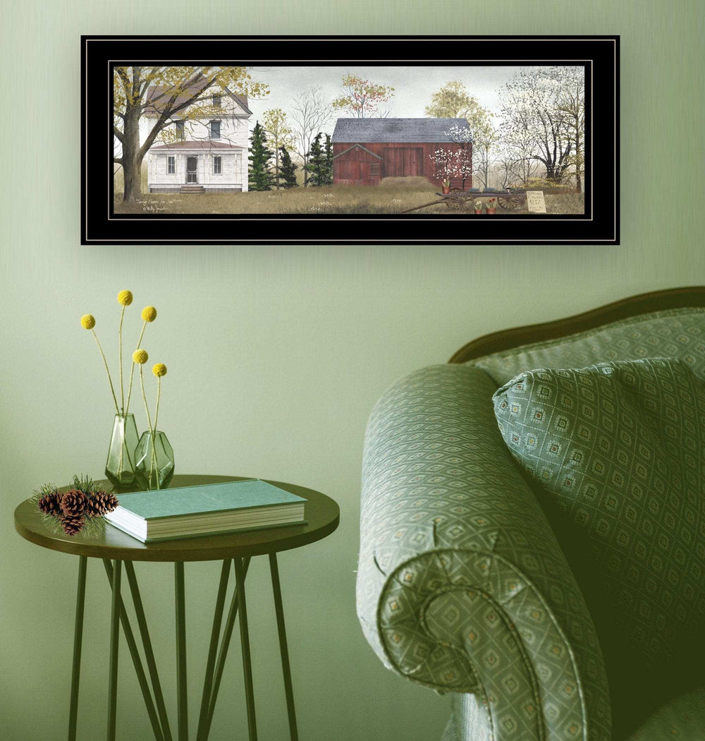 Spring Flowers for Sale 3 Black Framed Print Wall Art - Homeroots - Flyclothing LLC