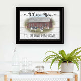 I Love You till the Cows Come Home 2 Black Framed Print Wall Art - Homeroots - Flyclothing LLC