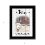 Farm Charm 2 Black Framed Print Wall Art - Homeroots - Flyclothing LLC